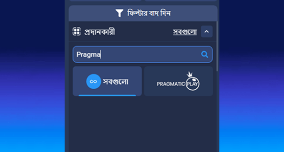প্রোভাইডার ফিল্টার