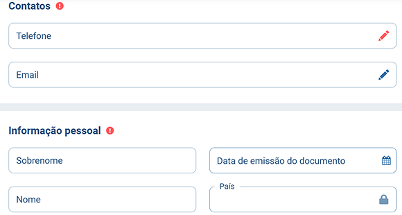 Verifique a conta