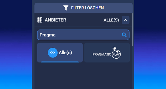 Anbieterfilter