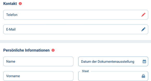 Verifizieren Sie Ihr Konto