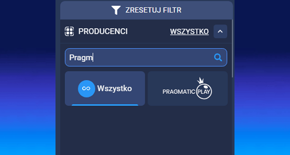 Filtr dostawcy Filtr dostawcy