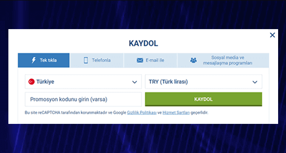 Hesap oluşturun Hesap oluşturun